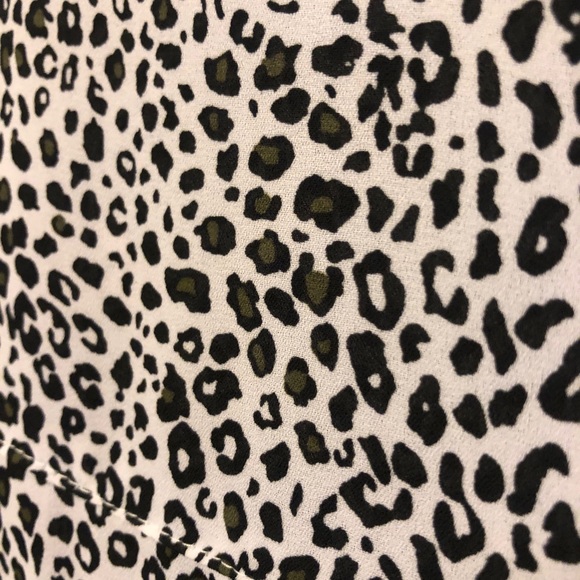 a.n.a. Black & White Cheetah Print Blouse - Picture 7 of 9